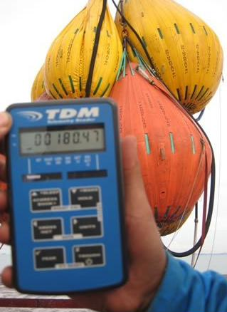 Water bag load testing instrumentation