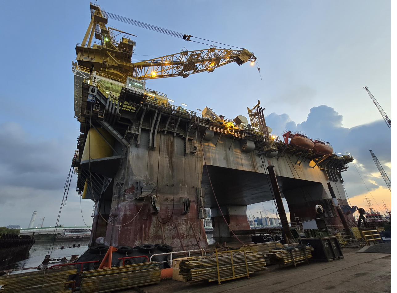 Semi-submersible rig inspection, Singapore